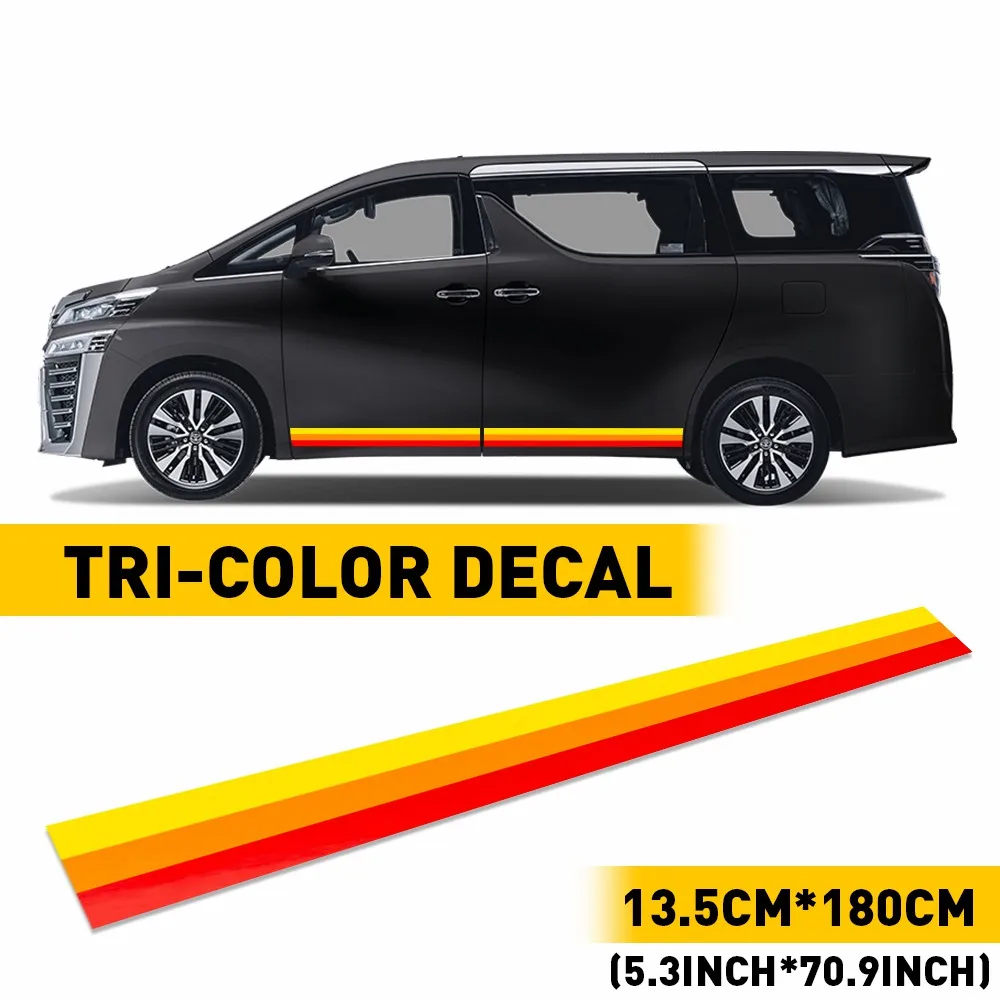 Car Stickers for Toyota Highlander Sequoia Land Cruiser RAV4 Accessories Side Door Fender Skirt Stripes Tri-color Decal Sticker
Car Stickers for Toyota Highlander Sequoia Land Cruiser RAV4 Accessories Side Door Fender Skirt Stripes Tri-color Decal Sticker