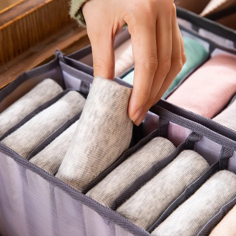 Mesh Grid Household Bra Underwear Grid Socks Storage Bags Clothes Organizer Wardrobe Underwear Drawer Divider Bags Packing Box
Mesh Grid Household Bra Underwear Grid Socks Storage Bags Clothes Organizer Wardrobe Underwear Drawer Divider Bags Packing Box