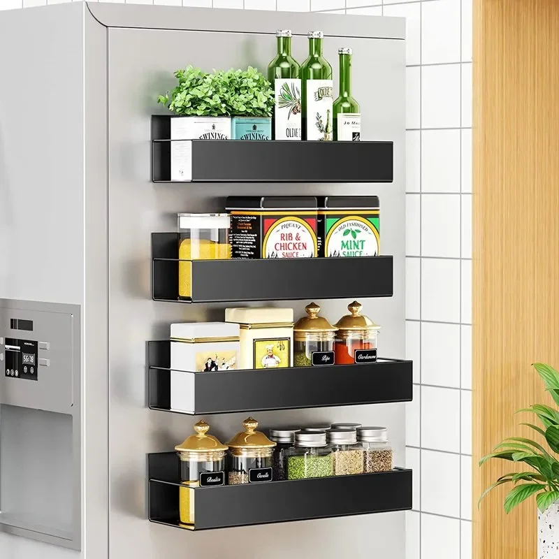 Magnetic Spice Rack for Refrigerator, Maximize Space,and Stylish Organizer for Small Kitchens(4-Pack)
Magnetic Spice Rack for Refrigerator, Maximize Space,and Stylish Organizer for Small Kitchens(4-Pack)