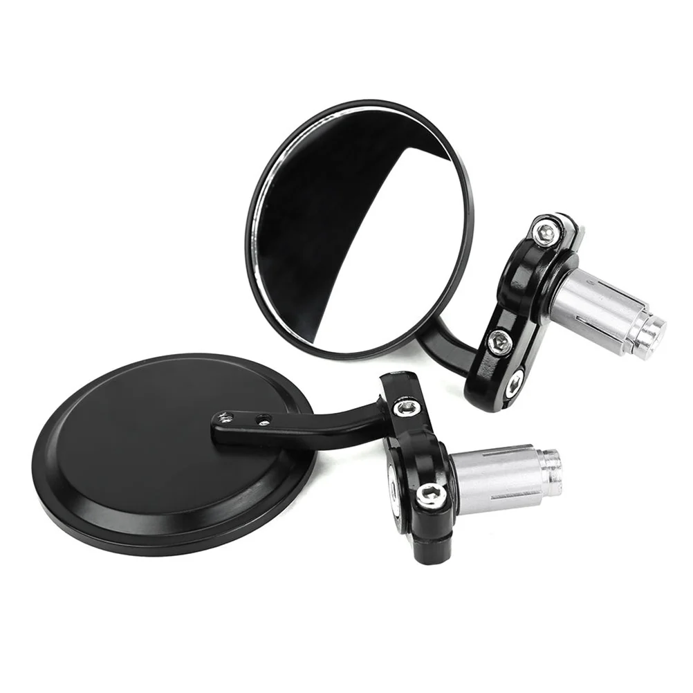 1 Pair Motorcycle Handlebar Mirror Round Rear View Side Mirrors Wide Angle Motorbike Mirrors for Street Bike Scooter Black
1 Pair Motorcycle Handlebar Mirror Round Rear View Side Mirrors Wide Angle Motorbike Mirrors for Street Bike Scooter Black