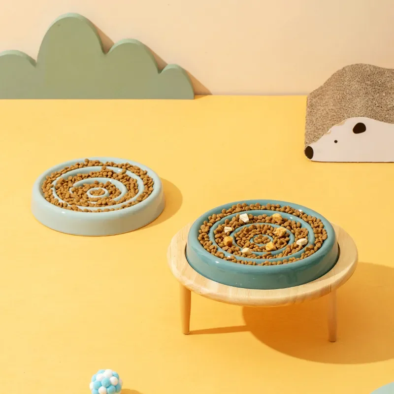 Cat Slow Feeder Bowl Ceramic Small Dogs Anti-Gulping Food Water Bowls with Stand Puppy Pet Elevated Feeding Feeders
Cat Slow Feeder Bowl Ceramic Small Dogs Anti-Gulping Food Water Bowls with Stand Puppy Pet Elevated Feeding Feeders