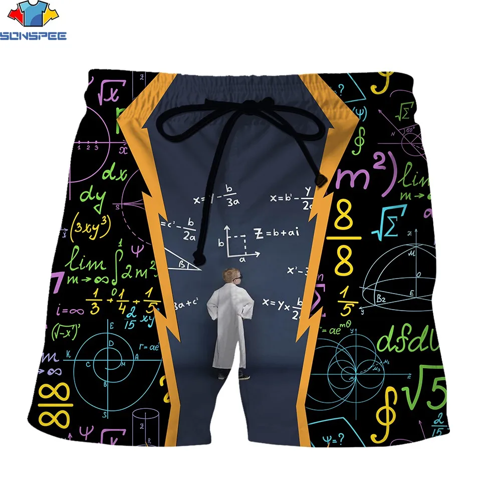 SONSPEE 3D Print Summer Beach Shorts for Men Mathematician Function Formula Sport Casual Outdoor Loose Elastic Waist Short Pants
SONSPEE 3D Print Summer Beach Shorts for Men Mathematician Function Formula Sport Casual Outdoor Loose Elastic Waist Short Pants