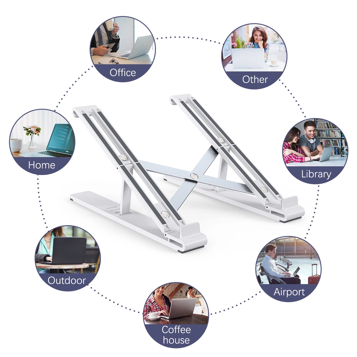 dodocool Portable Adjustable Tablet Computer Stand Laptop Stand Aluminum Alloy Folding Laptop Stand Compatible MacBook Air Pro
dodocool Portable Adjustable Tablet Computer Stand Laptop Stand Aluminum Alloy Folding Laptop Stand Compatible MacBook Air Pro