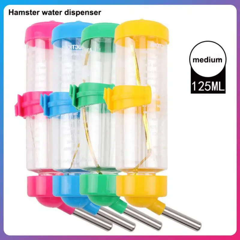Small Pet Drinking Bottle 80ML 125ml Plastic Hamster Watering Fountain Double Fixation Hanging Hamster Supplies Pet Products
Small Pet Drinking Bottle 80ML 125ml Plastic Hamster Watering Fountain Double Fixation Hanging Hamster Supplies Pet Products