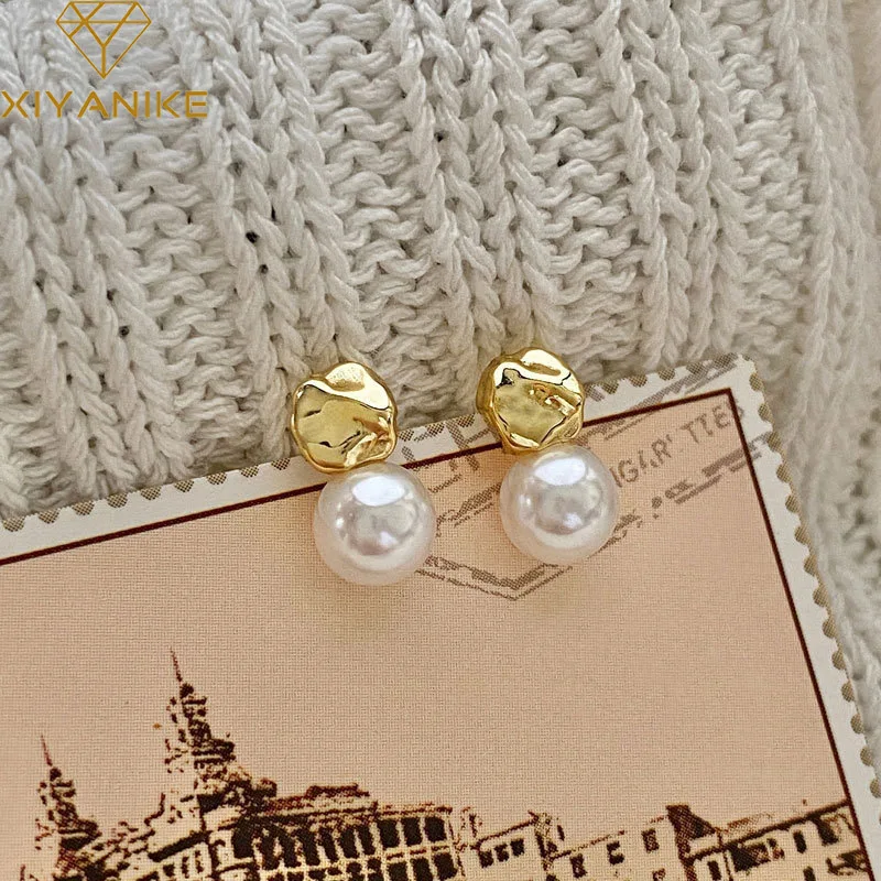 XIYANIKE Irregular Bean Pearl Stud Earrings For Women Girl Luxury New Fashion Vintage Jewelry Party Gift pendientes mujer
XIYANIKE Irregular Bean Pearl Stud Earrings For Women Girl Luxury New Fashion Vintage Jewelry Party Gift pendientes mujer