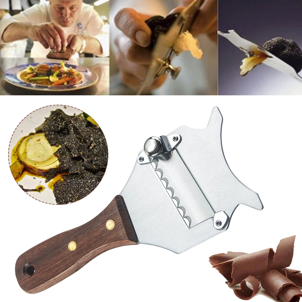 Premium Chocolate Truffle Cheese Shaver Slicer Planer Adjustable Double Razor Stainless Steel Cutter Grater Kitchen Baking Tool
Premium Chocolate Truffle Cheese Shaver Slicer Planer Adjustable Double Razor Stainless Steel Cutter Grater Kitchen Baking Tool