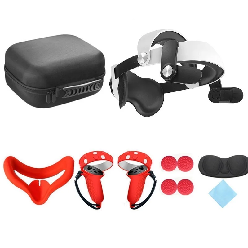 For Oculus Quest 2 Head Strap Adjustable Comfort Elite Strap Portable Storage Bag VR Handle Protective Cover Set Accessories
For Oculus Quest 2 Head Strap Adjustable Comfort Elite Strap Portable Storage Bag VR Handle Protective Cover Set Accessories