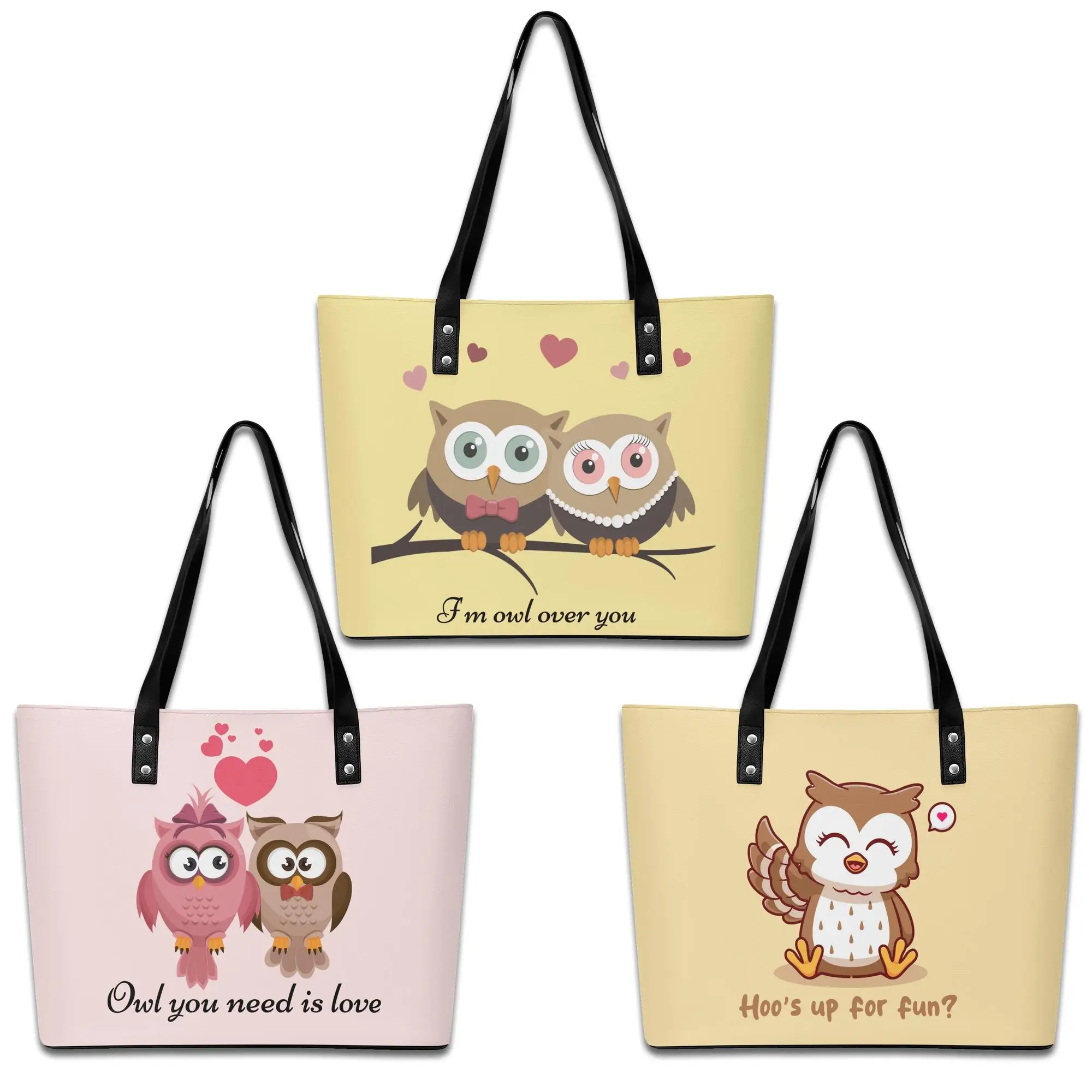 2023 Animal Owl Print Designer Vegan Leather Women Tote Bag High Quality Shoulder Strap Laptop Handbag For Shopping
2023 Animal Owl Print Designer Vegan Leather Women Tote Bag High Quality Shoulder Strap Laptop Handbag For Shopping
