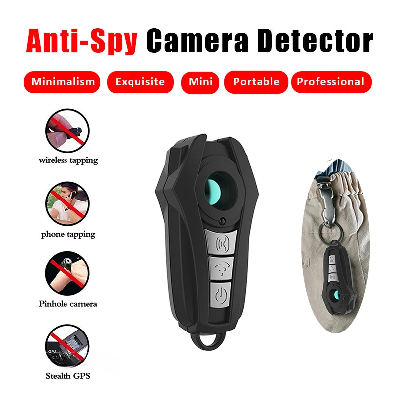 Mini Spy Finder Hidden Camera Detector Wireless Cam RF Signal Mobile Phone GSM Audio Bug GPS Tracker Finder Portable Scanner
Mini Spy Finder Hidden Camera Detector Wireless Cam RF Signal Mobile Phone GSM Audio Bug GPS Tracker Finder Portable Scanner