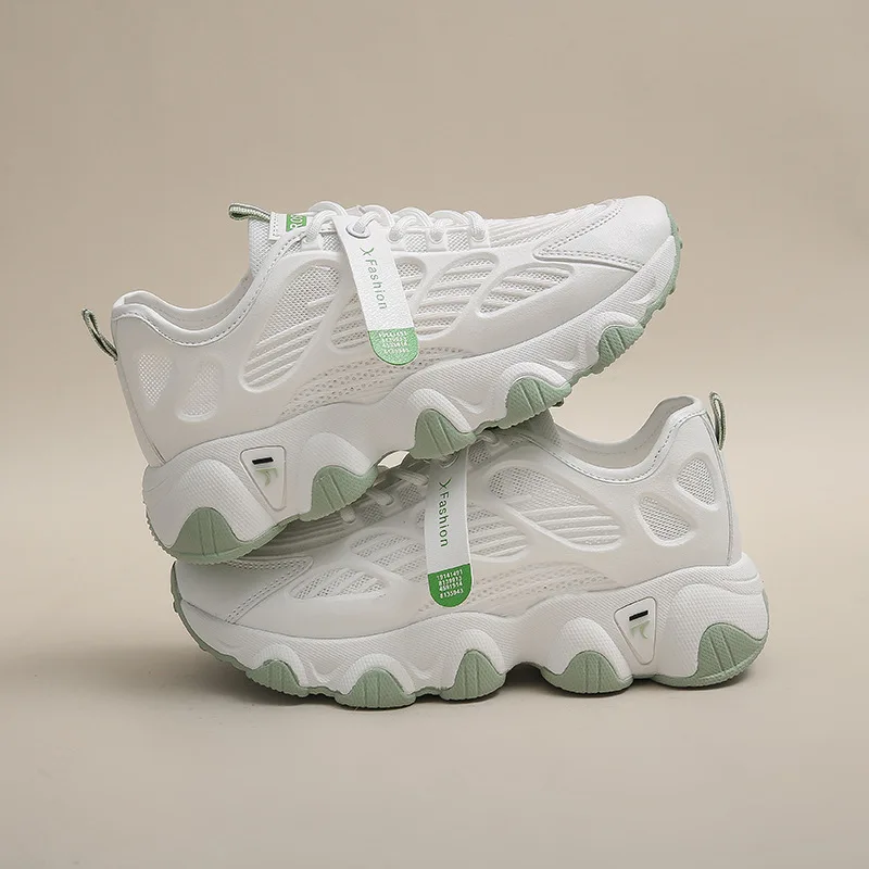 Кроссовки женские на платформе, толстая массивная подошва, дышащие, без шнуровки, Спортивная повседневная обувь для бега, весенний сезон
Кроссовки женские на платформе, толстая массивная подошва, дышащие, без шнуровки, Спортивная повседневная обувь для бега, весенний сезон