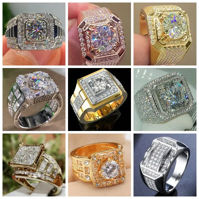 Wholesale White Zircon Full Crystal Rings For Women Men Hip Hop Wedding Engagement Ring Jewelry Size 5-12
Wholesale White Zircon Full Crystal Rings For Women Men Hip Hop Wedding Engagement Ring Jewelry Size 5-12