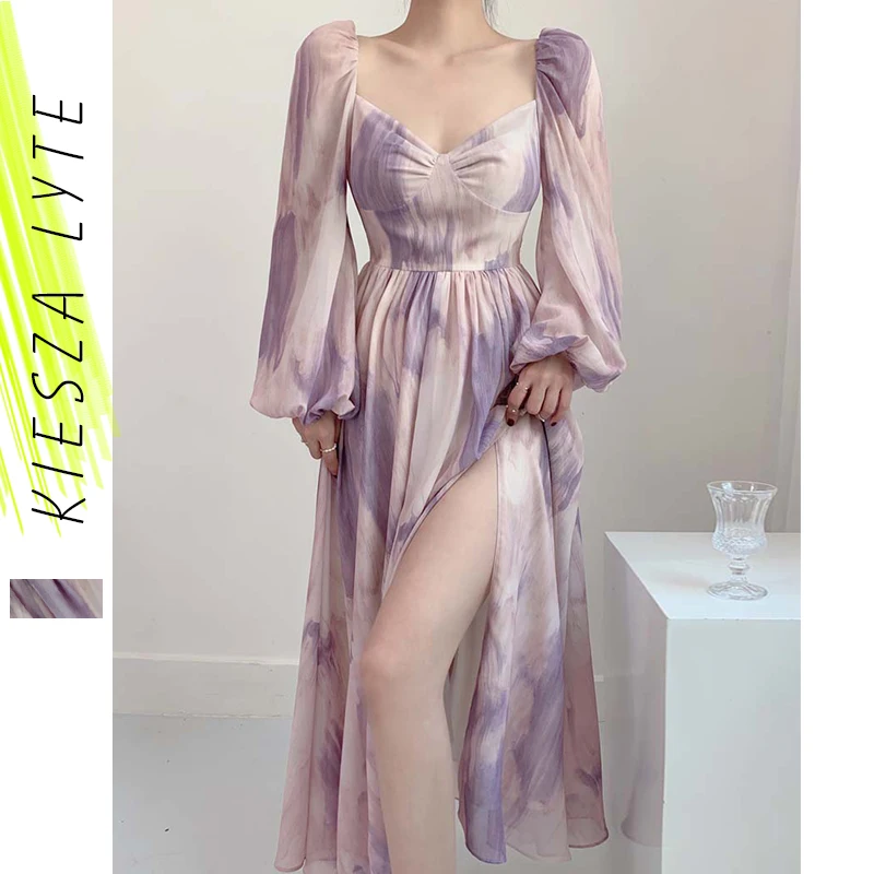 2022 New Summer Dress Luxury Printing Long Bubble Sleeve Holiday Lace Up Chiffon Dresses Elegant Robe Vestido
2022 New Summer Dress Luxury Printing Long Bubble Sleeve Holiday Lace Up Chiffon Dresses Elegant Robe Vestido