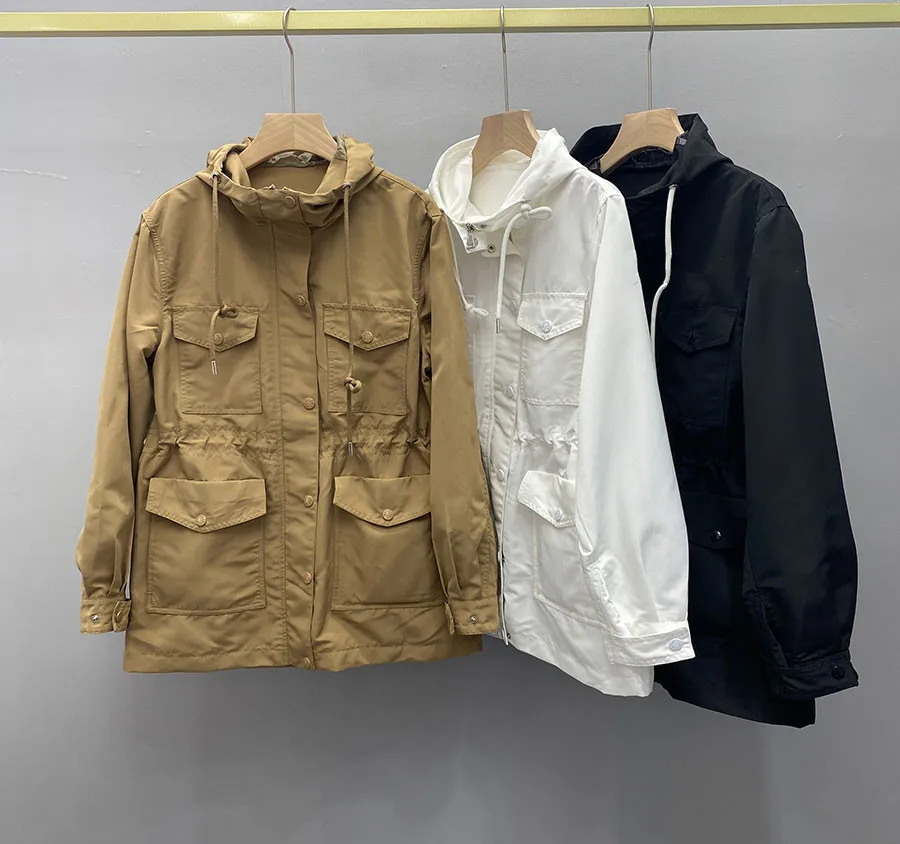 2022 New luxury Hooded Women's Jacket Fashion Multi-pocket Drawstring Slim Fit Versatile Sunscreen Windproof Windbreaker for Wom
2022 New luxury Hooded Women's Jacket Fashion Multi-pocket Drawstring Slim Fit Versatile Sunscreen Windproof Windbreaker for Wom