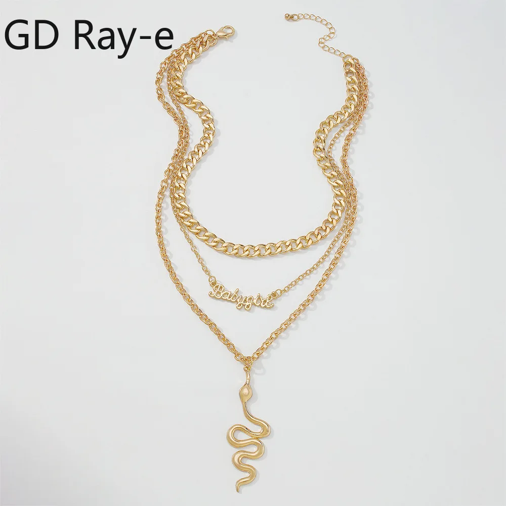 Retro Multilayer Snake Pendant Chain Necklace for Women 2021 New Trendy Big Thick Chain Necklaces Party Jewelry Sweater ChainsQ3
Retro Multilayer Snake Pendant Chain Necklace for Women 2021 New Trendy Big Thick Chain Necklaces Party Jewelry Sweater ChainsQ3