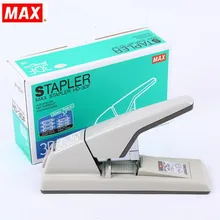 Japan MAX HD-3DF Stapler Flat Needle Stapling Machine Large Heavy Thick Stapler Flat Feet Financial Office 2~75