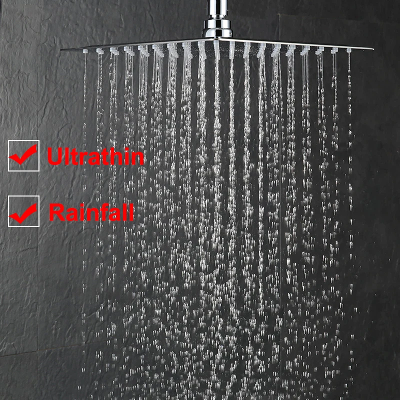 Vidric Vidric Thermostatic Shower Faucets Set Chrome Ultrathin Rainfall Shower Head Thermostatic Mixing Mixer Tap Valve Handshow
Vidric Vidric Thermostatic Shower Faucets Set Chrome Ultrathin Rainfall Shower Head Thermostatic Mixing Mixer Tap Valve Handshow
