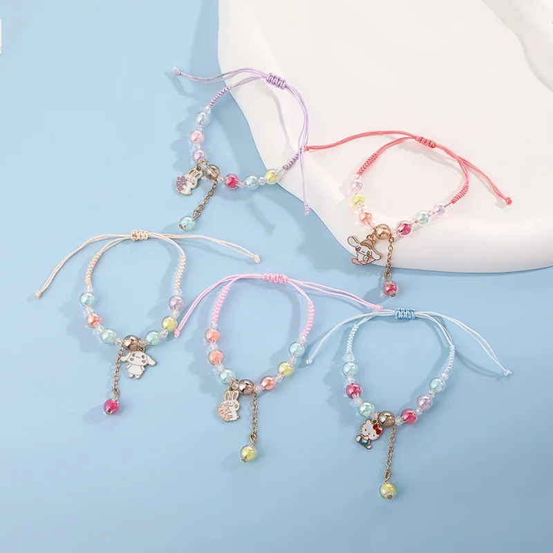 Милый браслет Sanrios Cinnamoroll с собакой, милый аниме Браслет с кроликом, Женский темпераментный ювелирный аксессуар, подарок подруге
Милый браслет Sanrios Cinnamoroll с собакой, милый аниме Браслет с кроликом, Женский темпераментный ювелирный аксессуар, подарок подруге