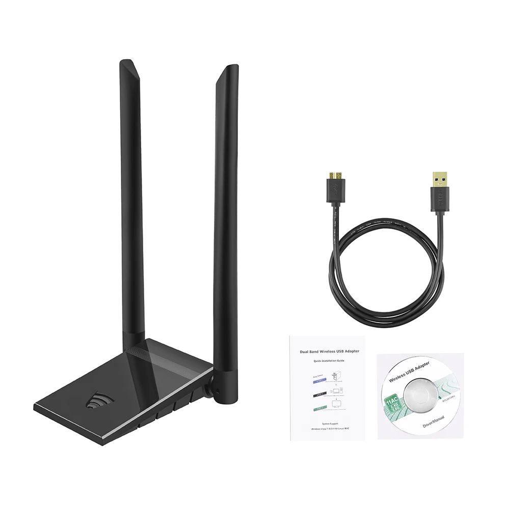 Adapter Data Transmission Home Office Anti Interference WIFI Network Card USB 3.0 Dual Frequency Stable Professional Long Range
Adapter Data Transmission Home Office Anti Interference WIFI Network Card USB 3.0 Dual Frequency Stable Professional Long Range