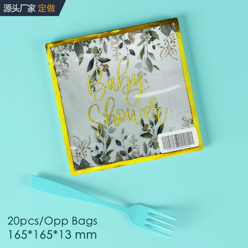 Party Decoration Hot Stamping 2 Ply Unscented Tissue Paper Cocktail Napkins Baby Shower Printed Food Grade Square Towel 10pcs
Party Decoration Hot Stamping 2 Ply Unscented Tissue Paper Cocktail Napkins Baby Shower Printed Food Grade Square Towel 10pcs