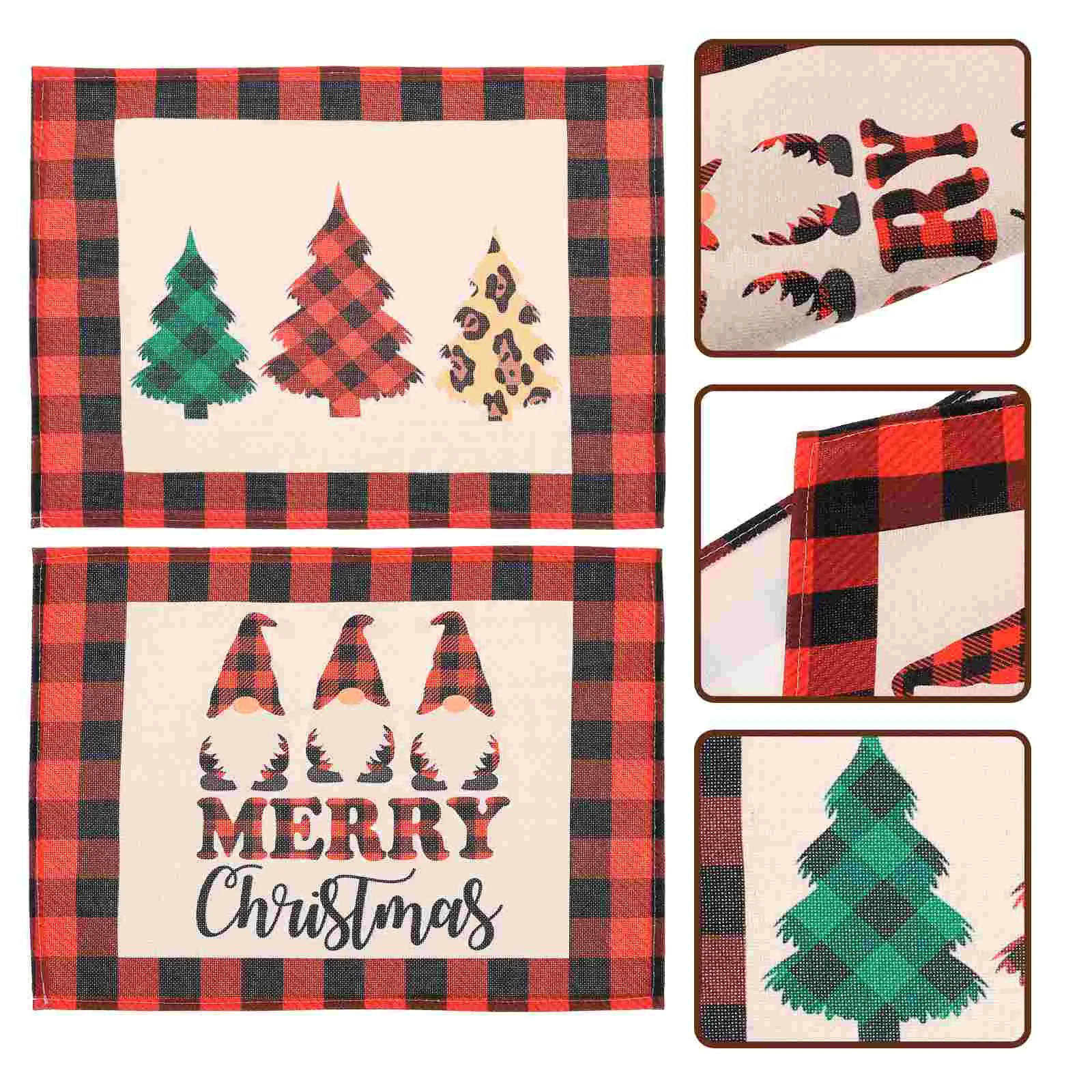 Placemats Christmas Mat Table Placeheat Resistant Placemat Plaid Mats Dining Themed Napkins Cutlery Party Coasters Festive Dish
Placemats Christmas Mat Table Placeheat Resistant Placemat Plaid Mats Dining Themed Napkins Cutlery Party Coasters Festive Dish