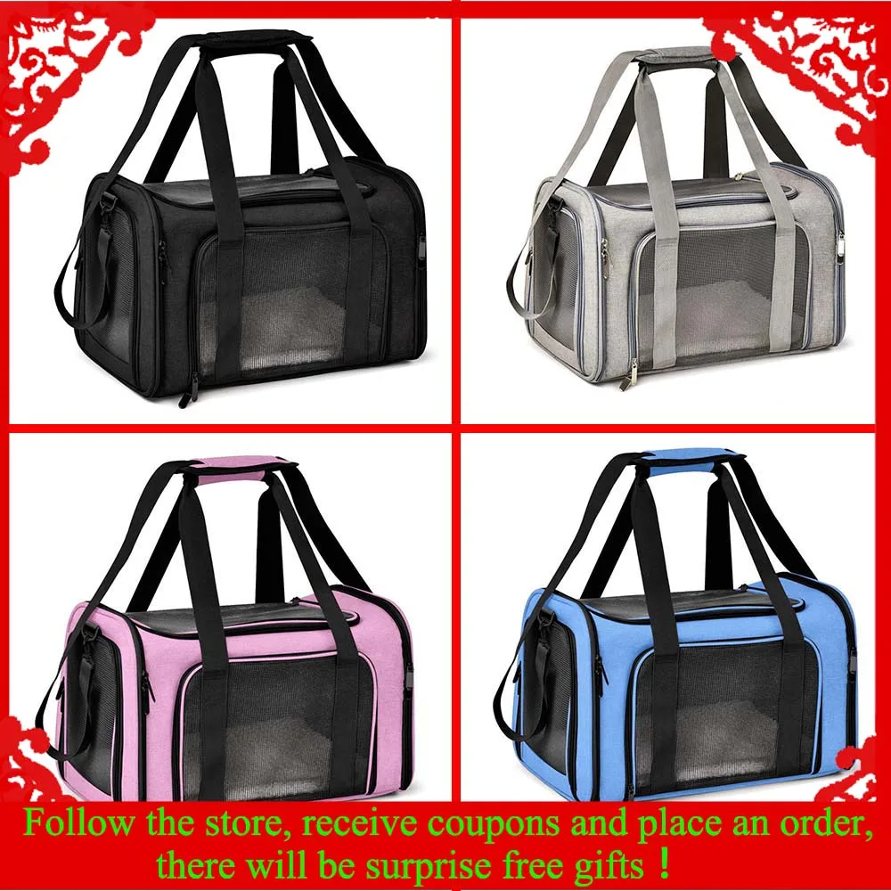 Breathable Dog Carrier Bag Soft Side Cat Backpack Pet Carriers Foldable Dog Travel Bags Airline Approved Transport for Small Pet
Breathable Dog Carrier Bag Soft Side Cat Backpack Pet Carriers Foldable Dog Travel Bags Airline Approved Transport for Small Pet
