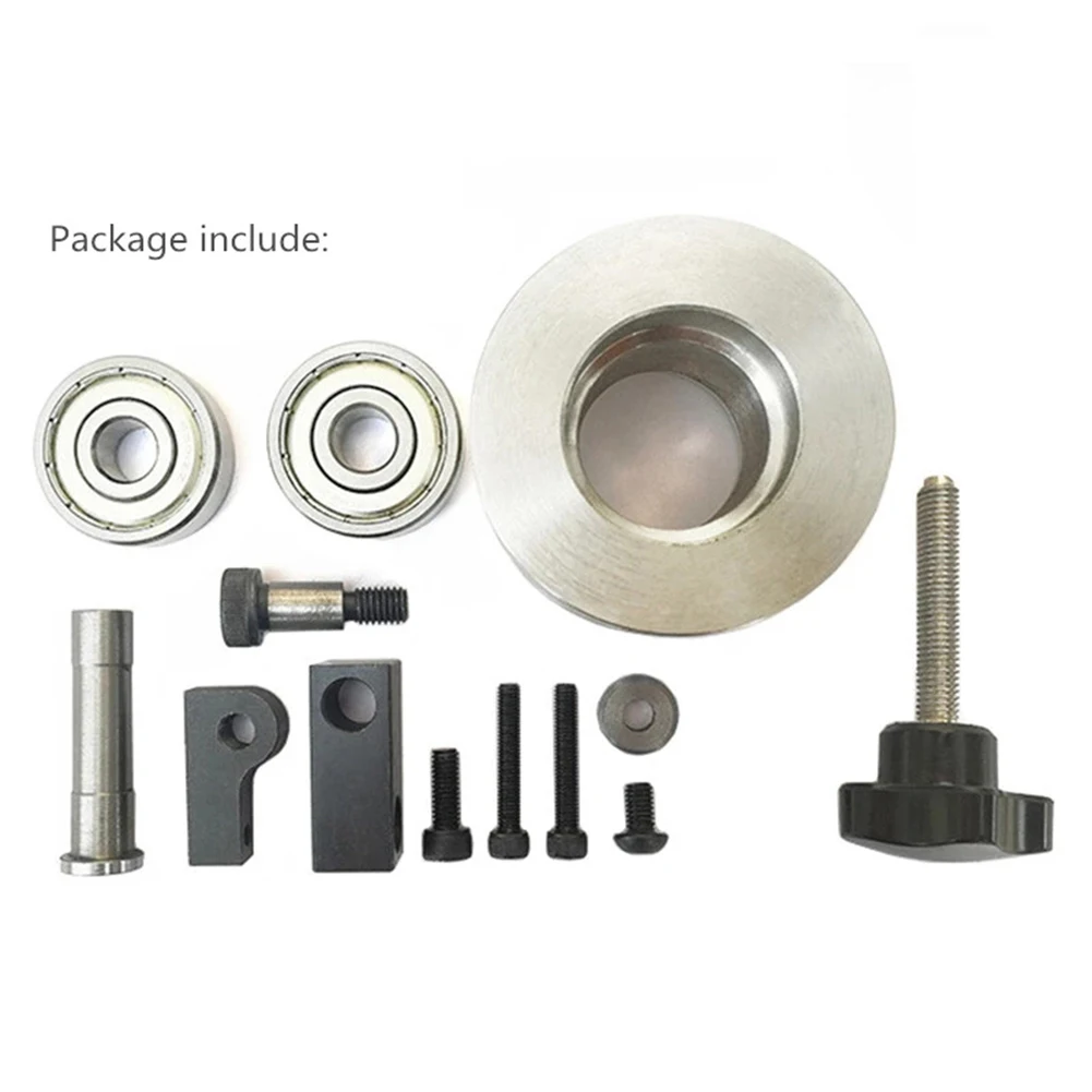 50mm 2 Bearing Adjustable Driven Wheel Belt Sander Conveyor Guide Wheel Assembly Sander Accessories Parts Tools Kit
50mm 2 Bearing Adjustable Driven Wheel Belt Sander Conveyor Guide Wheel Assembly Sander Accessories Parts Tools Kit