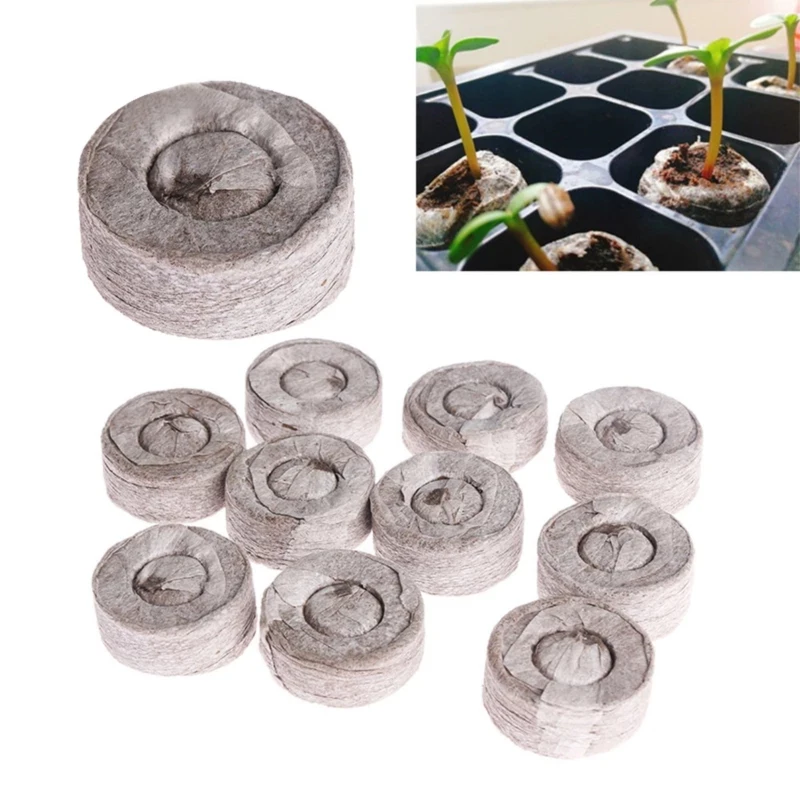 100pcs 30mm Peat Pellets Soil Block Seeds Starting Peat Pellet Degraded Helps to Avoid Root Shock Seedling Block Nutrient Soil
100pcs 30mm Peat Pellets Soil Block Seeds Starting Peat Pellet Degraded Helps to Avoid Root Shock Seedling Block Nutrient Soil