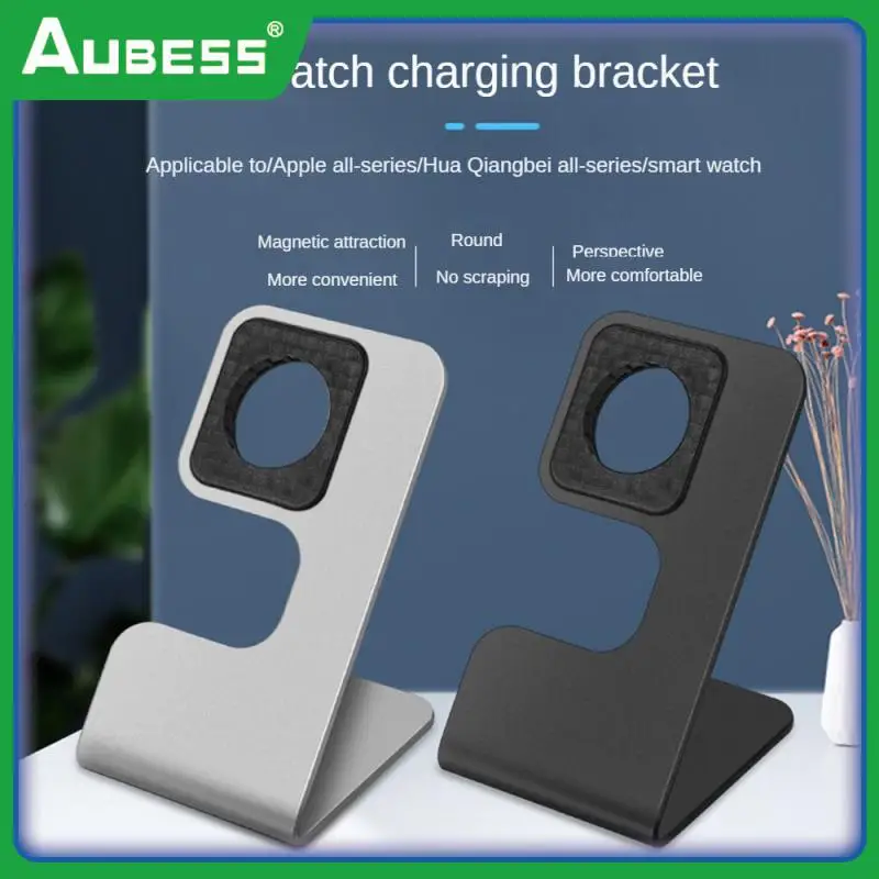 Black Aluminum Alloy Smartwatch Charging Holder Stable Watch Charging Bracket Magnetic Suction Watch Wireless Charging Bracket 
Black Aluminum Alloy Smartwatch Charging Holder Stable Watch Charging Bracket Magnetic Suction Watch Wireless Charging Bracket