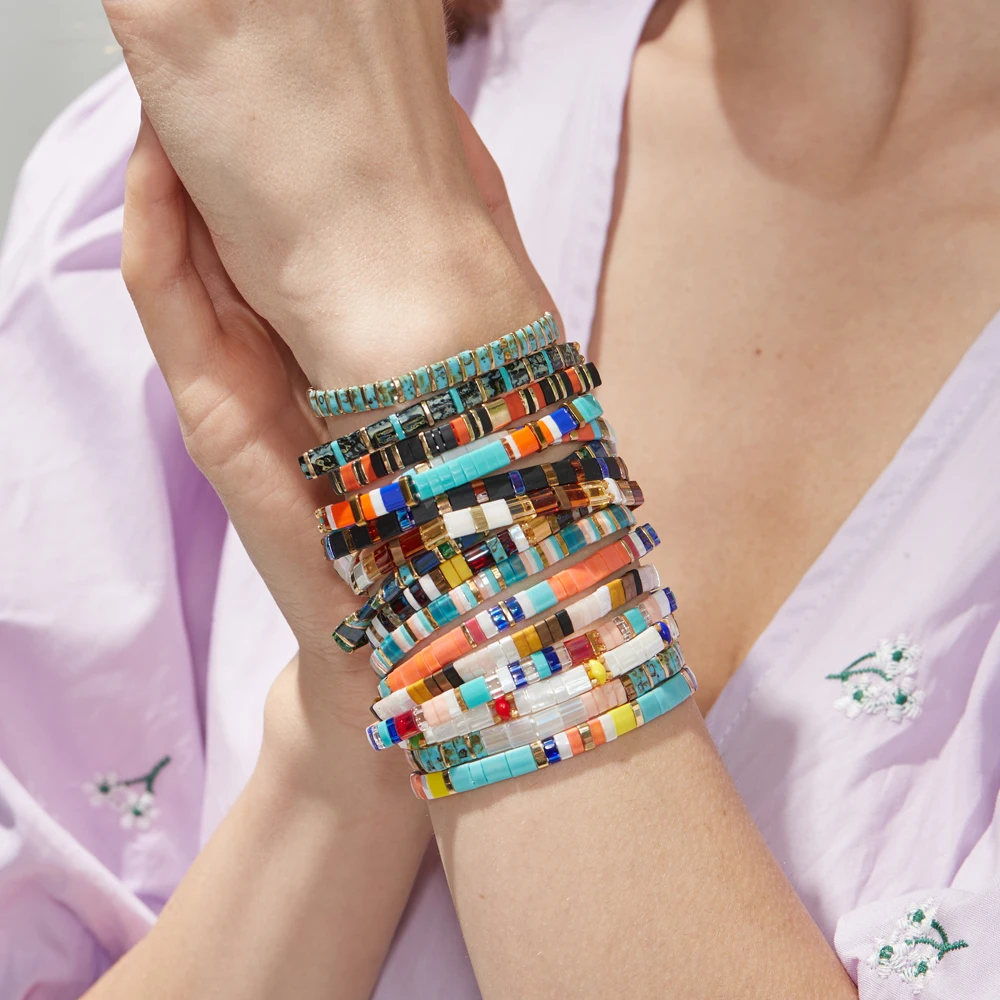 ZMZY 5PCS Random Mixed Boho Bracelet For Women MIYUKI Tila Bracelets Glass Beads Pulseras Mujer Moda New Handmade Jewelry
ZMZY 5PCS Random Mixed Boho Bracelet For Women MIYUKI Tila Bracelets Glass Beads Pulseras Mujer Moda New Handmade Jewelry