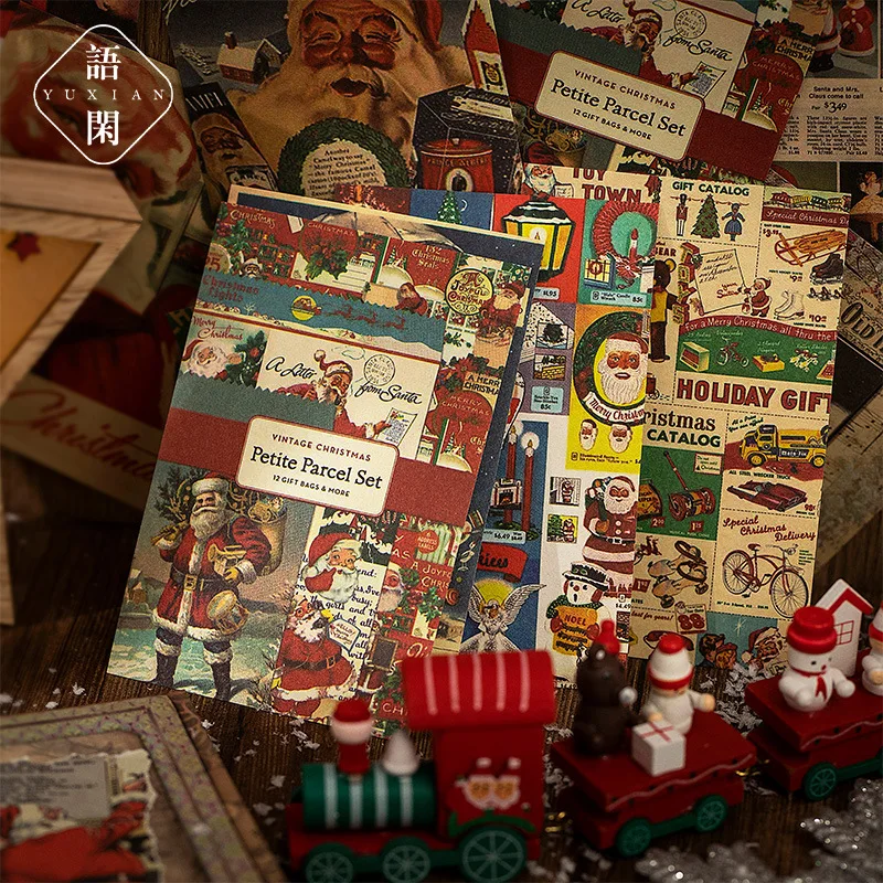 60pcs/lot Memo Pads Material Paper Nostalgic Christmas Junk Journal Scrapbooking Cards Retro Background Decoration Paper
60pcs/lot Memo Pads Material Paper Nostalgic Christmas Junk Journal Scrapbooking Cards Retro Background Decoration Paper