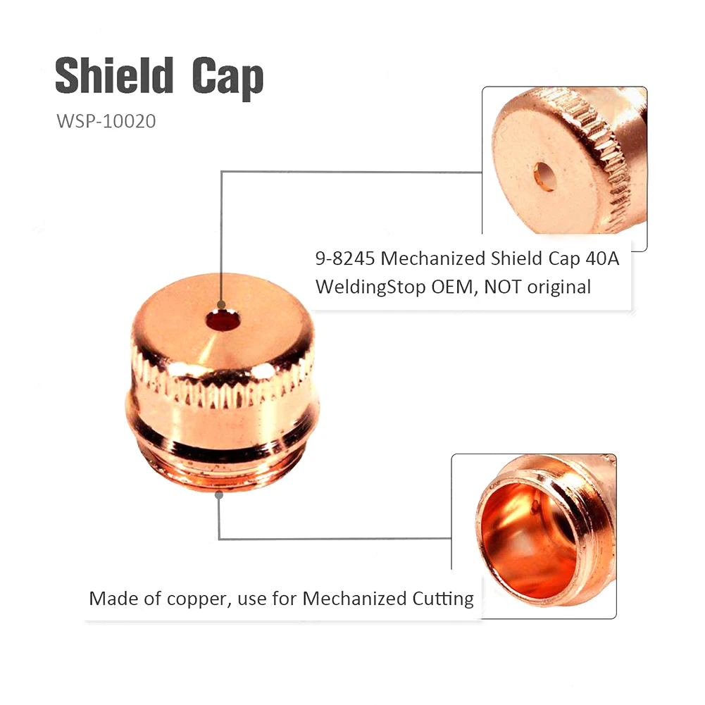 5pcs 9-8245 WSP-10020 Plasma Torch Shield Cap For Thermal Dynamics SL60~100 For The T/D SL 60/100 Plasma Torch Welding Solder
5pcs 9-8245 WSP-10020 Plasma Torch Shield Cap For Thermal Dynamics SL60~100 For The T/D SL 60/100 Plasma Torch Welding Solder