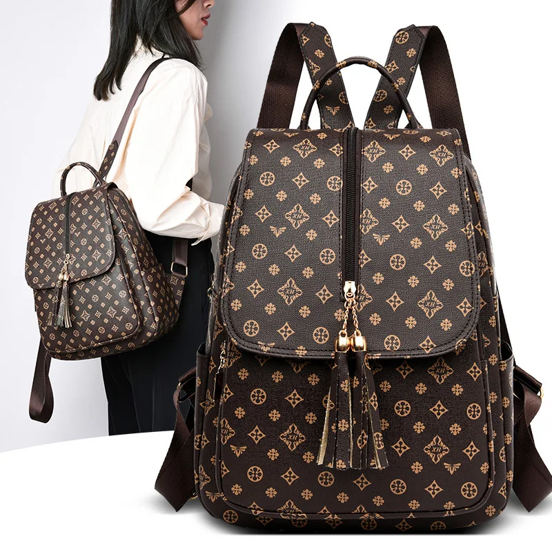 Luxury Backpack Purse For Women Ladies Brown Crossbody Bag Fashion Travel Anti Theft Backpack Rucksack School Book Bags For Girl
Luxury Backpack Purse For Women Ladies Brown Crossbody Bag Fashion Travel Anti Theft Backpack Rucksack School Book Bags For Girl