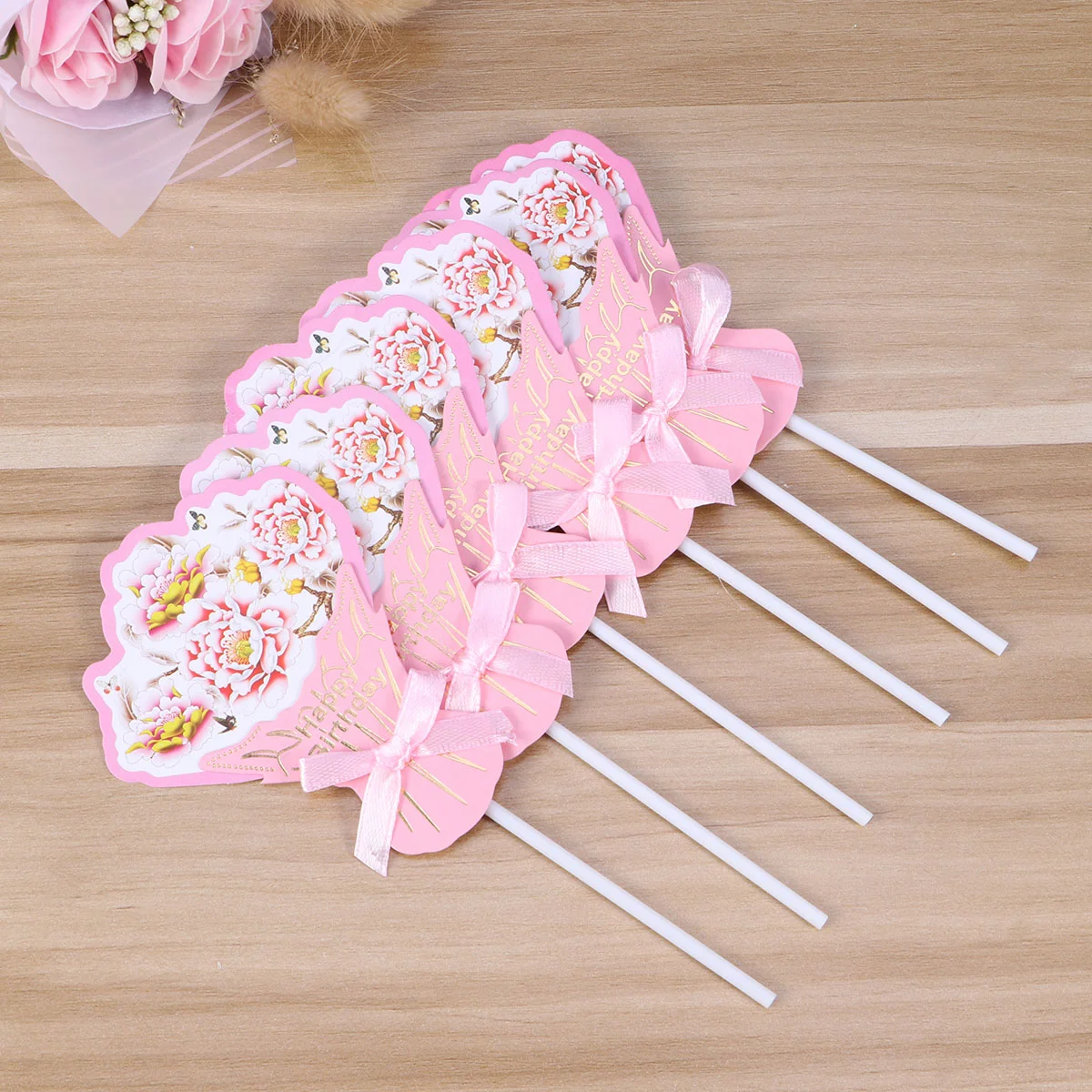 12pcs Bridal Bouquet Cake Toppers Delicate Paper Cake Decoraitons for Birthday Party
12pcs Bridal Bouquet Cake Toppers Delicate Paper Cake Decoraitons for Birthday Party