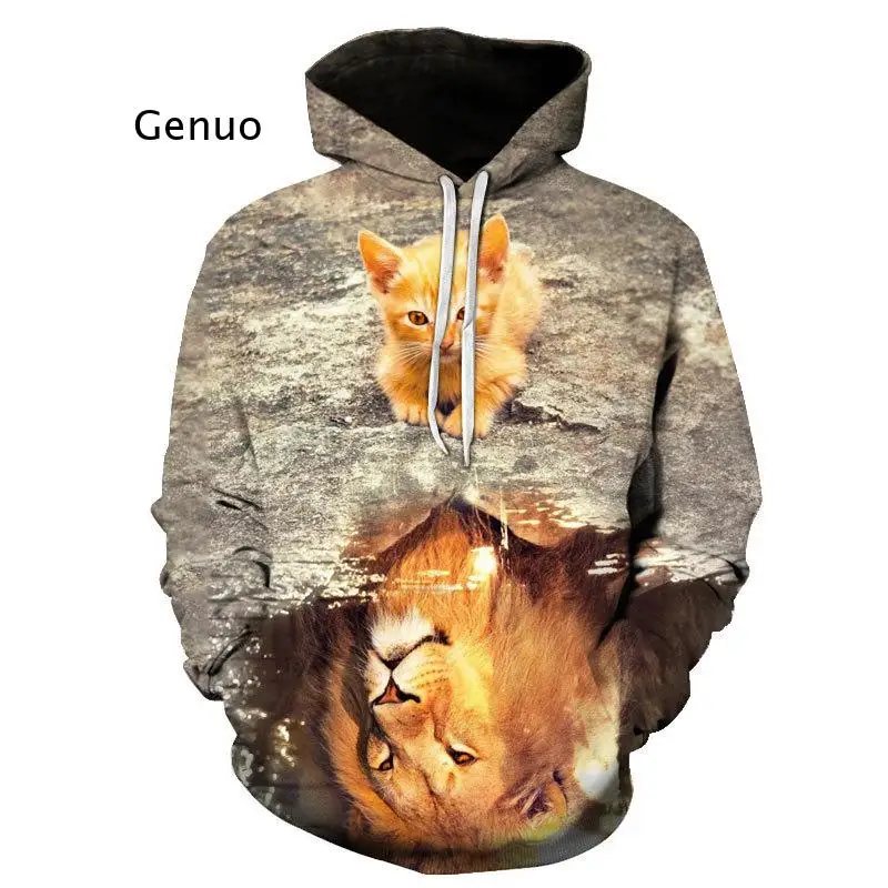 Long Sleeve Hooded New Autumn Kawaii Hoodies 3D Printed Cat Oversize Mens Women's Sweatshirt Pullover Sweatshirts Tops Clothing
Long Sleeve Hooded New Autumn Kawaii Hoodies 3D Printed Cat Oversize Mens Women's Sweatshirt Pullover Sweatshirts Tops Clothing