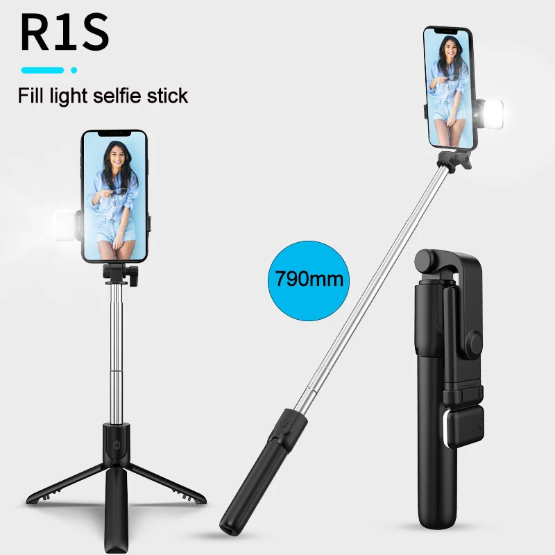 2021 New Wireless bluetooth selfie stick foldable mini tripod with fill light shutter remote control for IOS Android Smart phone
2021 New Wireless bluetooth selfie stick foldable mini tripod with fill light shutter remote control for IOS Android Smart phone