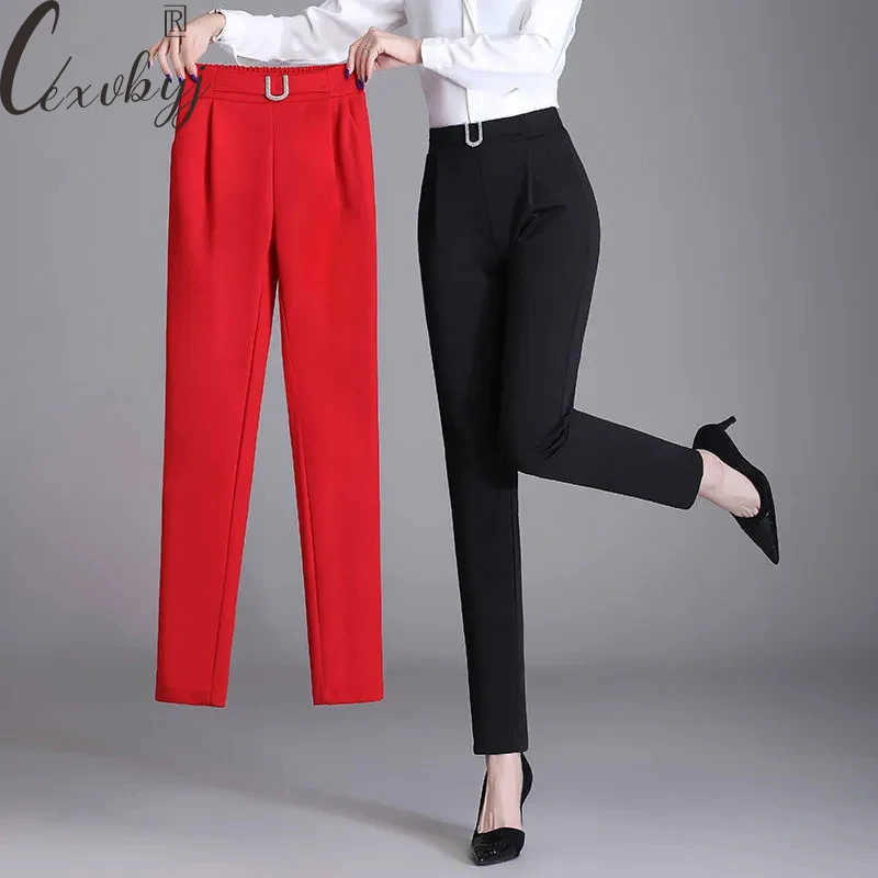 Korean Fashion Suit Pants Women Casual High Waist Trousers Streetwear Vintage Stretch Harem Pants Plus Size Sweatpants Spring
Korean Fashion Suit Pants Women Casual High Waist Trousers Streetwear Vintage Stretch Harem Pants Plus Size Sweatpants Spring