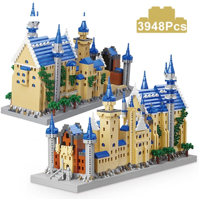 3948Pcs City Diamond New Swan Stone Lake Castle Micro 3D Model Building Blocks World Famous Architecture Bricks Toy For Kid Gift
3948Pcs City Diamond New Swan Stone Lake Castle Micro 3D Model Building Blocks World Famous Architecture Bricks Toy For Kid Gift