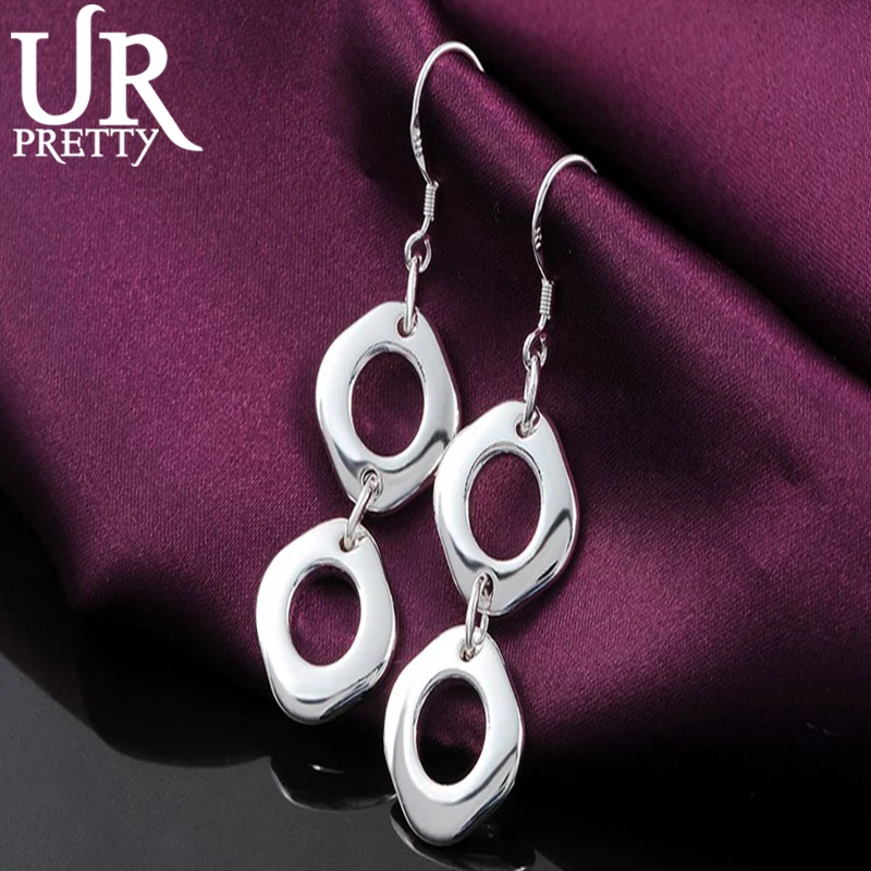 URPRETTY 925 Sterling Silver Rhombus Drop Earring For Women Fashion Wedding Engagement Party Charm Jewelry Gift
URPRETTY 925 Sterling Silver Rhombus Drop Earring For Women Fashion Wedding Engagement Party Charm Jewelry Gift