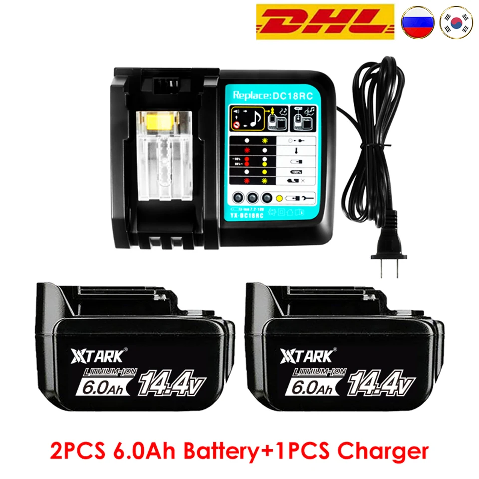 14.4V 6000mAh drill battery for Makita BL1430 Rechargeable Li-Ion Replacement LXT200 BL1415 194558-0 194559-8 194066-1
14.4V 6000mAh drill battery for Makita BL1430 Rechargeable Li-Ion Replacement LXT200 BL1415 194558-0 194559-8 194066-1