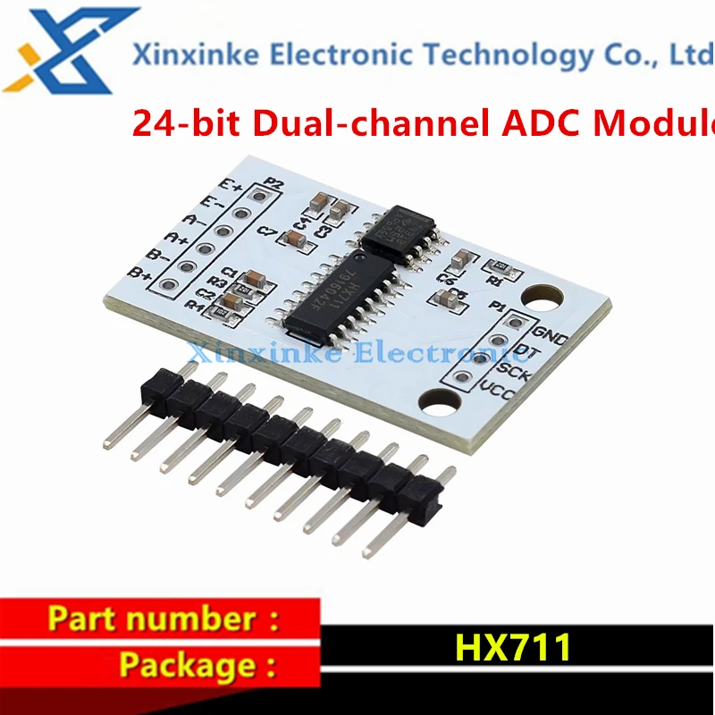 HX711 24-bit Dual-channel ADC Module TL431 External Reference Voltage Weighing Sensor 24bit
HX711 24-bit Dual-channel ADC Module TL431 External Reference Voltage Weighing Sensor 24bit