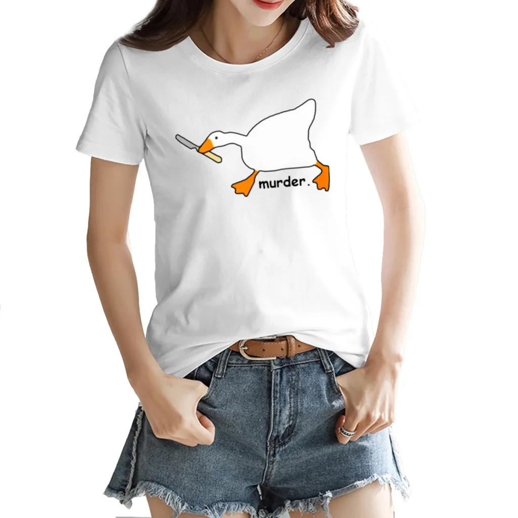Untitled Goose Game Murder Classic Women's T-shirt premium White GeekRound neck Tees Tops European Size
Untitled Goose Game Murder Classic Women's T-shirt premium White GeekRound neck Tees Tops European Size
