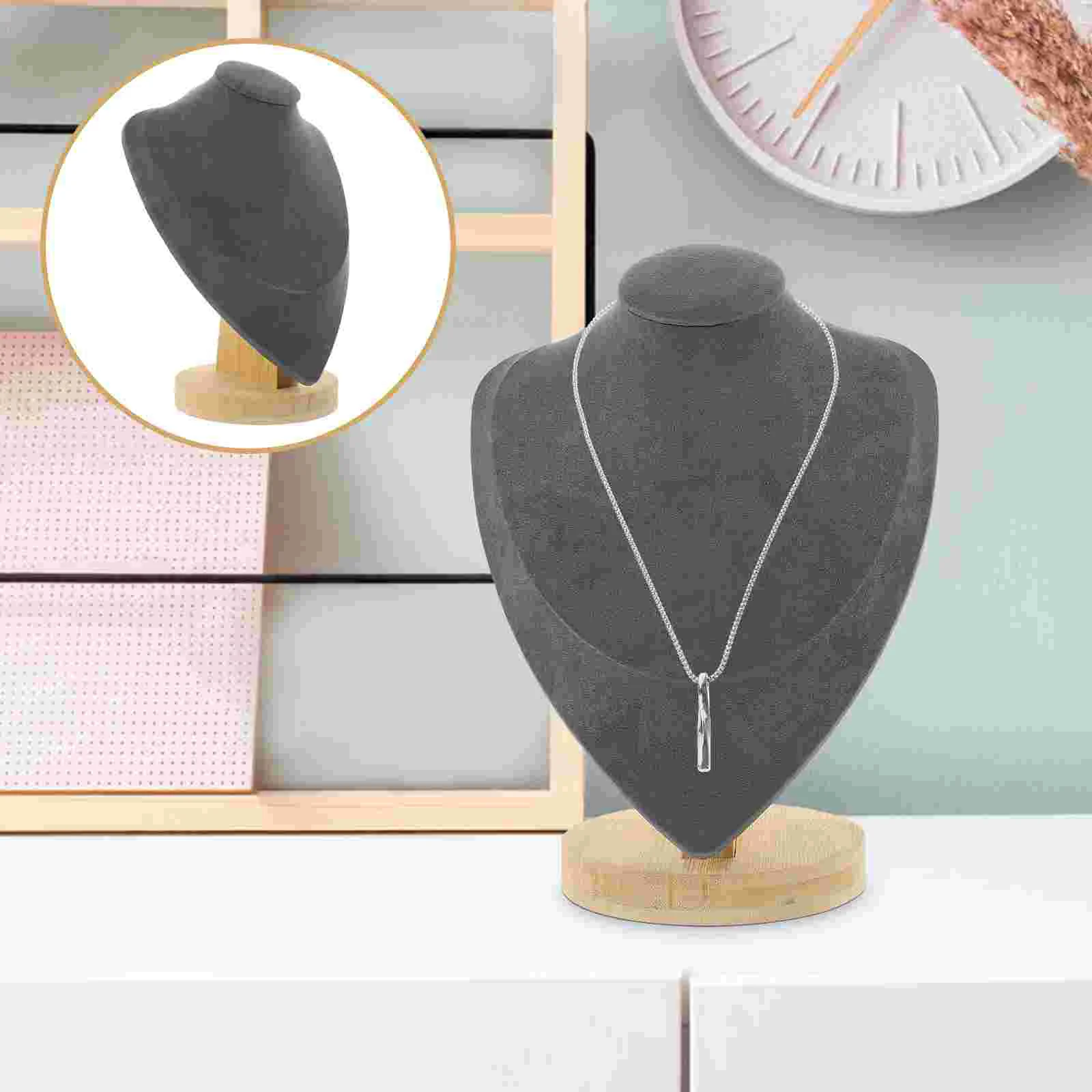 Necklace Display Bust Stand Showcase Rack Shelfs Counter Boutique Supplies Jewelry Bamboo Selling Choker
Necklace Display Bust Stand Showcase Rack Shelfs Counter Boutique Supplies Jewelry Bamboo Selling Choker
