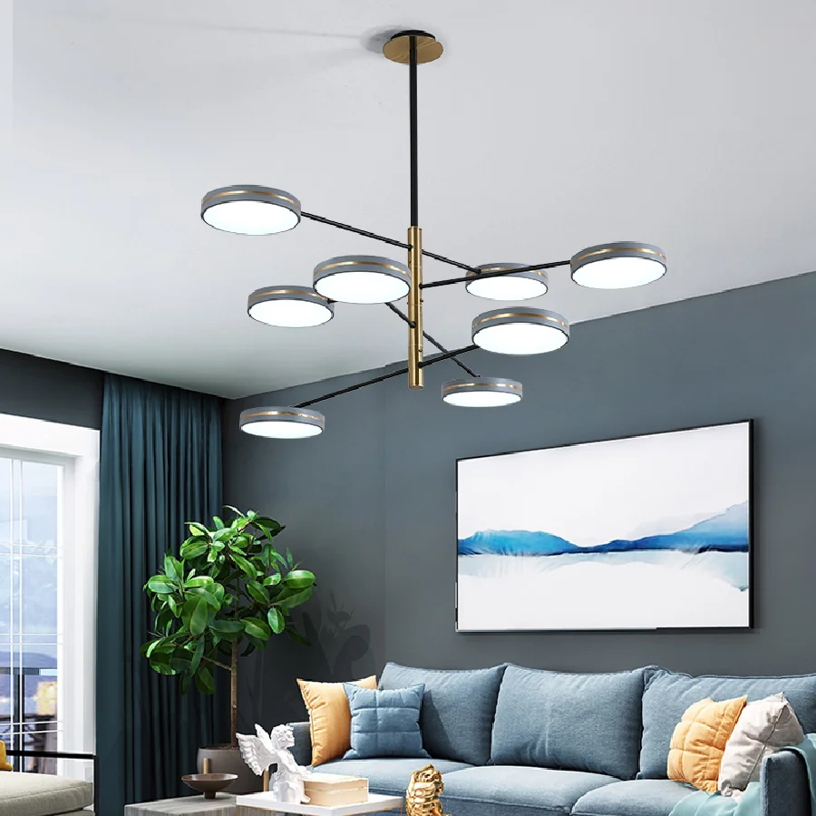 Modern Chandeliers Black Grey Led Ceiling Decoration Pipe Erected Living Room Bedroom Dining Room Indoor Lighting Home Fixture
Modern Chandeliers Black Grey Led Ceiling Decoration Pipe Erected Living Room Bedroom Dining Room Indoor Lighting Home Fixture