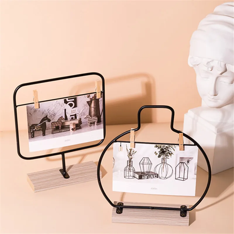6 Inch Nordic Metal Photo Frame Creative Desktop Decoration Photo Clips DIY Handmade Multifunctional Picture Certificate Frames
6 Inch Nordic Metal Photo Frame Creative Desktop Decoration Photo Clips DIY Handmade Multifunctional Picture Certificate Frames