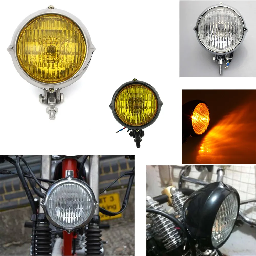 10mm Motorcycle Retro HeadLight Front Lamp Polished Vintage Bates Style Headlamp For Harley Sportster Softail Honda Chopper New
10mm Motorcycle Retro HeadLight Front Lamp Polished Vintage Bates Style Headlamp For Harley Sportster Softail Honda Chopper New