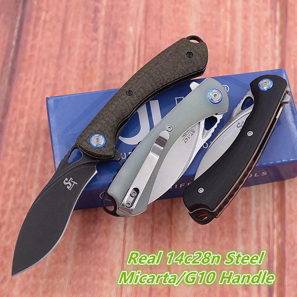 Sitivien New ST147 14c28n Blade Micarta G10 Handle Ball Bearing Tactical Outdoor EDC Tool Camp Hunt Pocket Folding Utility Knife
Sitivien New ST147 14c28n Blade Micarta G10 Handle Ball Bearing Tactical Outdoor EDC Tool Camp Hunt Pocket Folding Utility Knife