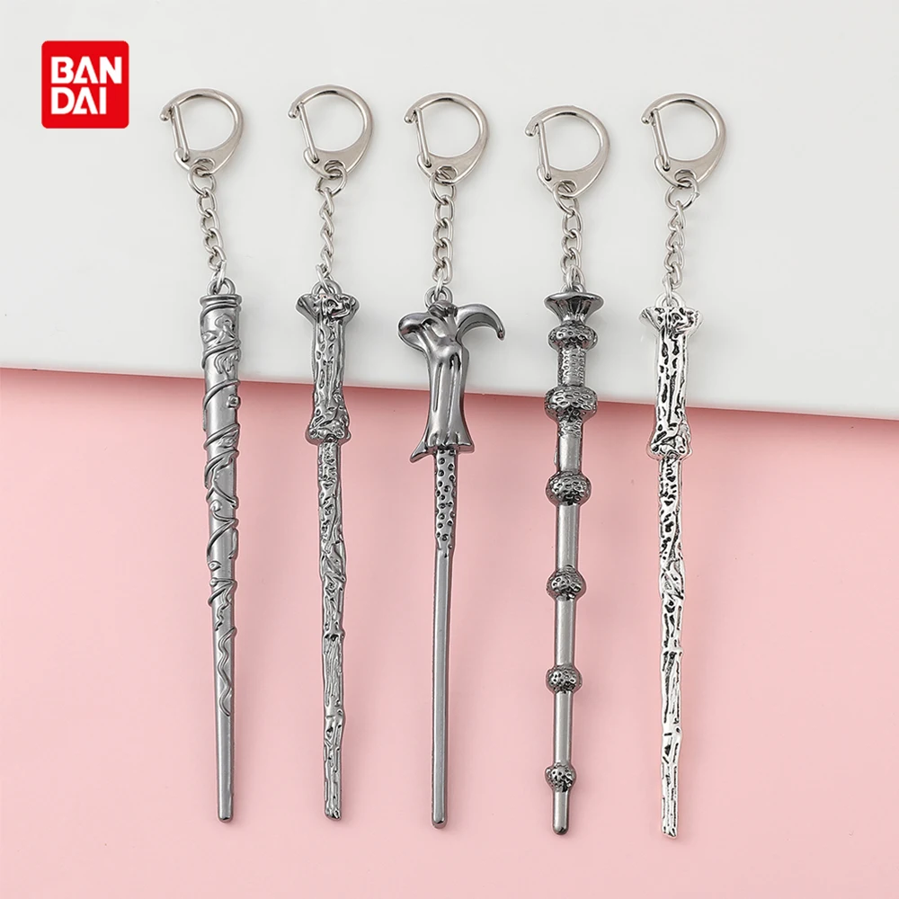 Bandai Harry Potter Wand Keychains Dumbledore Hermione Lord Voldemort Magic Staff Keyrings Metal Pendant Keyholder Cosplay Props
Bandai Harry Potter Wand Keychains Dumbledore Hermione Lord Voldemort Magic Staff Keyrings Metal Pendant Keyholder Cosplay Props