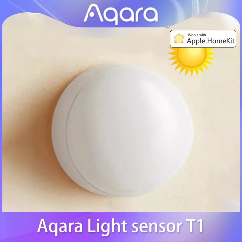 

2023 Aqara Light Sensor T1 Brightness Sensor Zigbee 3.0 AutoSmart home Light Detector Magnetic APP Control Work For Homekit