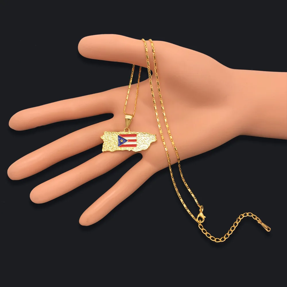New Fashion Trend Popular Women's Necklace Puerto Rico Flag Drop Oil Map Simple Creative Jewelry Accessories
New Fashion Trend Popular Women's Necklace Puerto Rico Flag Drop Oil Map Simple Creative Jewelry Accessories