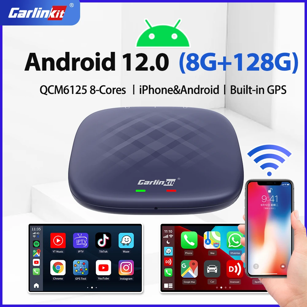 CarlinKit 4 Android TV Box Wireless Android Auto Car Adapter CarPlay Ai Box QCM6125 8+128G Netflix For Honda Peugeot Benz Mazda
CarlinKit 4 Android TV Box Wireless Android Auto Car Adapter CarPlay Ai Box QCM6125 8+128G Netflix For Honda Peugeot Benz Mazda